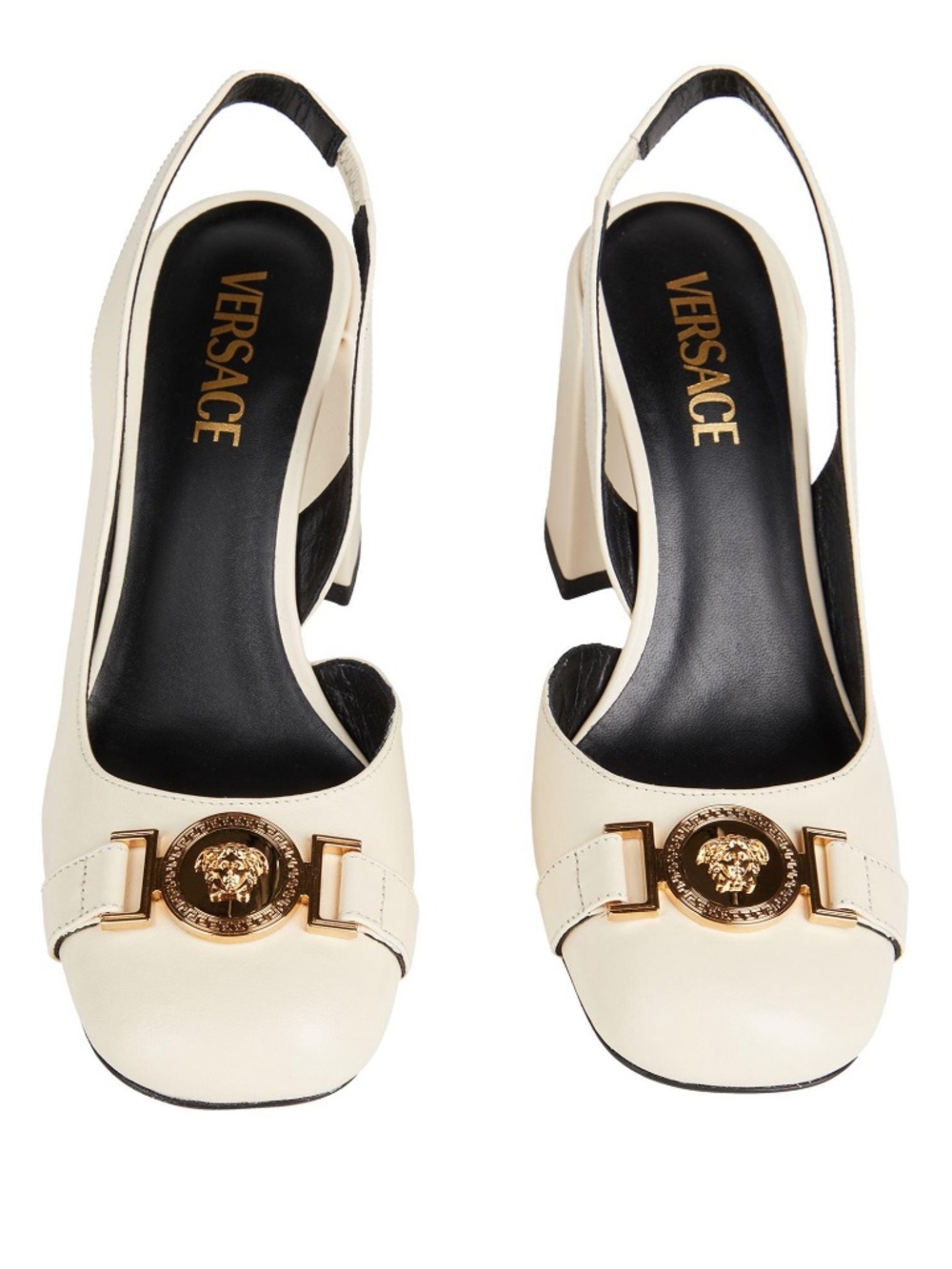 Versace Cream Pumps Heels Shoes size 36
